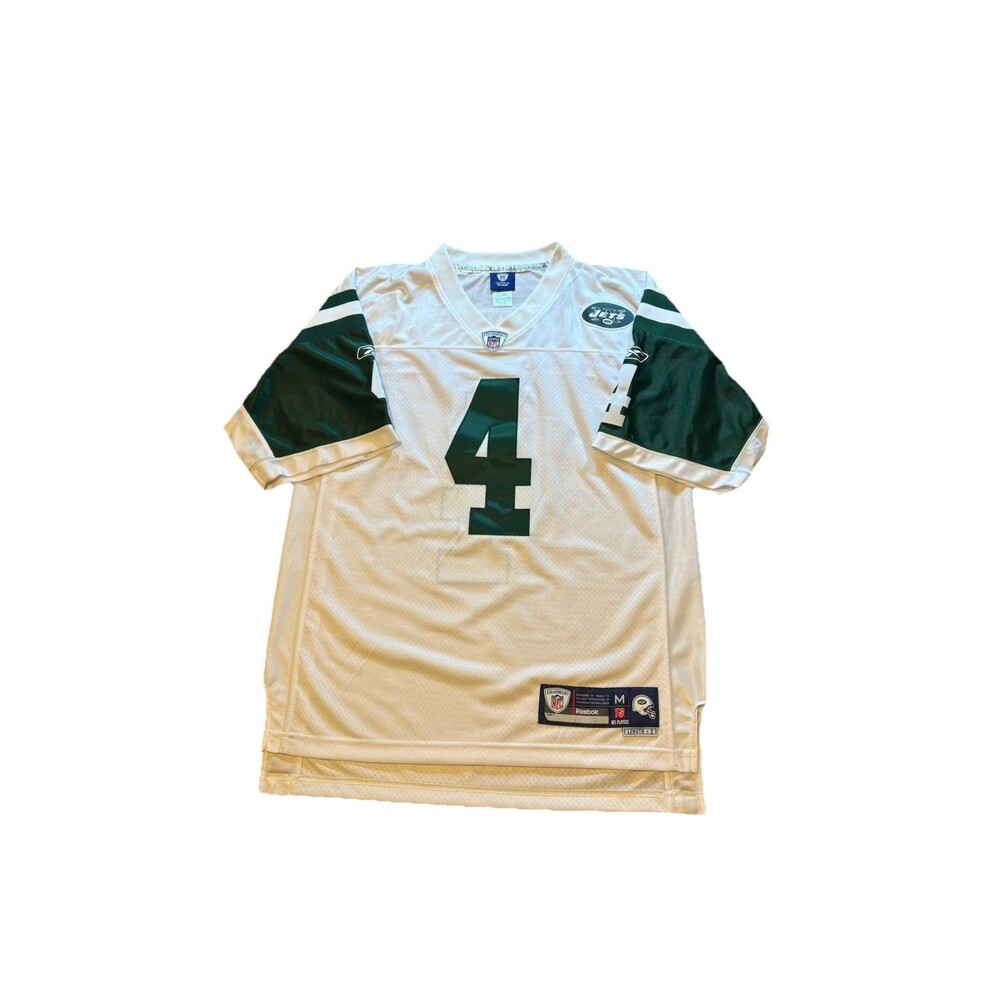 Reebok NY Jets Brett Favre Size M Stitched Jersey On Field NFL White Football